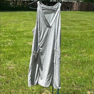 CUPSHE Medium Sundress or Swim Cover Gray Sleeveless Dress for Swim & Sun NWT